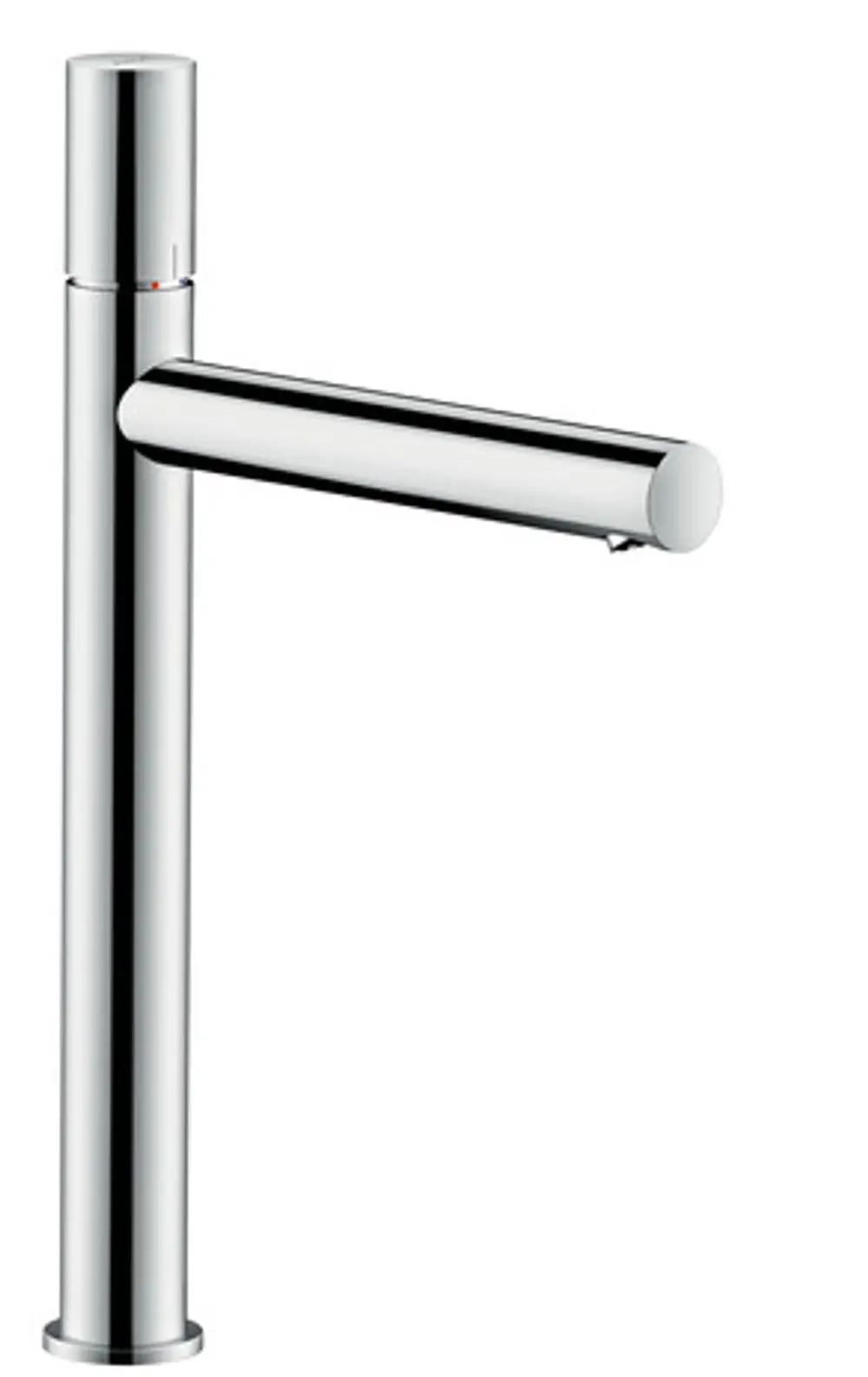 Einhebel-Waschtischmischer aus Chrom mit einem klaren, geraden Design von AXOR für Aufsatzwaschtische. Enthält eine Ablaufgarnitur.